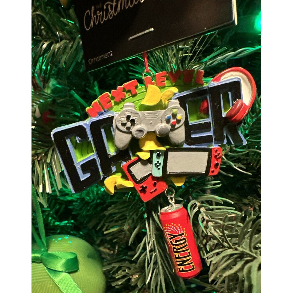 The Christmas Shoppe Next Level Gamer Ornament Nintendo Switch Gameboy - Picture 9 of 10
